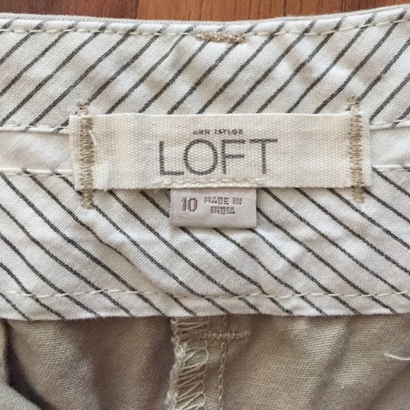 LOFT shorts, 4 inch (chino), Size 10, Khaki - Picture 3 of 3