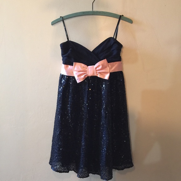 Strapless Betsey Johnson dress.