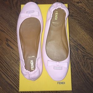 FENDI- ballerina Napa Rosa flat