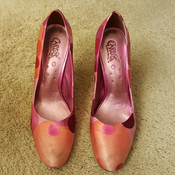 Size 9 pink polka dot pump - Picture 2 of 4
