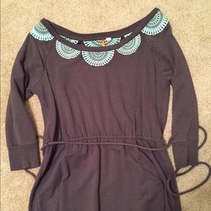 Anthropologie 3/4 Sleeve Tunic Top