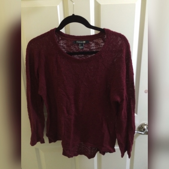 Forever 21 burgundy long sleeve
