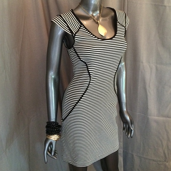 Black & White striped dress