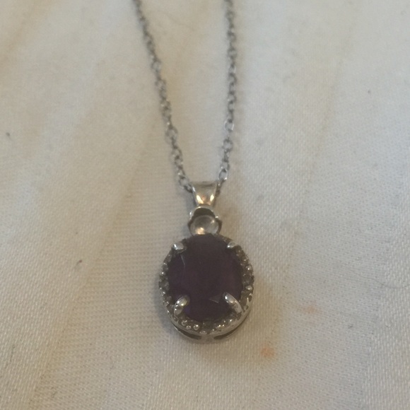 Amethyst Pendant and Chain
