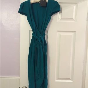 Asos wrap dress. Size 0 Nwt emerald green