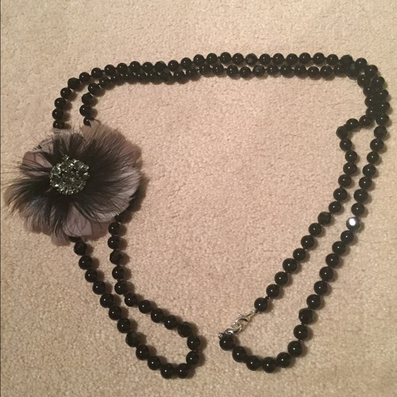 Stella & Dot La Coco necklace & Plume Brooch