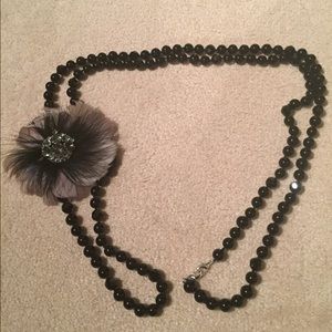 Stella & Dot La Coco necklace & Plume Brooch