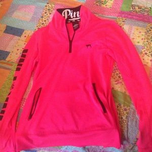 PINK ultimate half-zip
