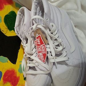 White Hightop vans