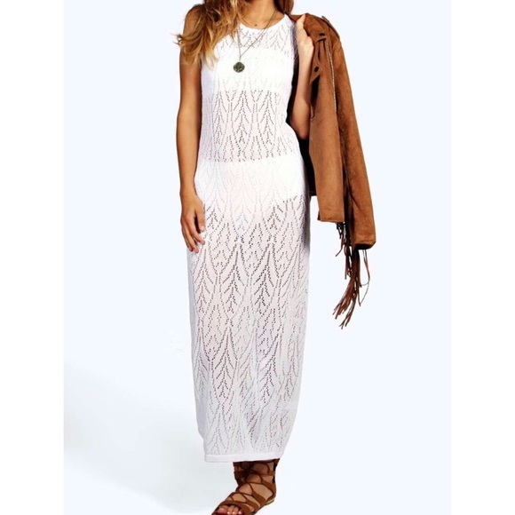 Other - LOWEST 2 left - Crochet knit beach cover NWT S/M