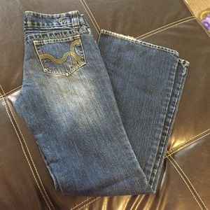 Hydraulic size 3/4 dark wash jeans