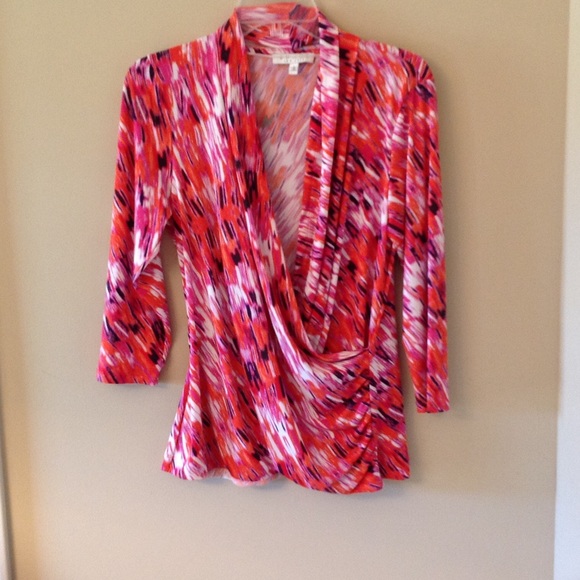 Chaus faux wrap top/blouse