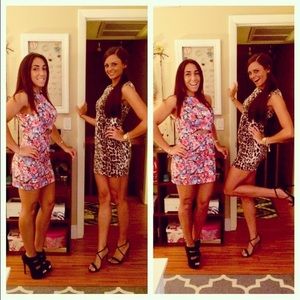 Cut out floral dress from urban outfitters