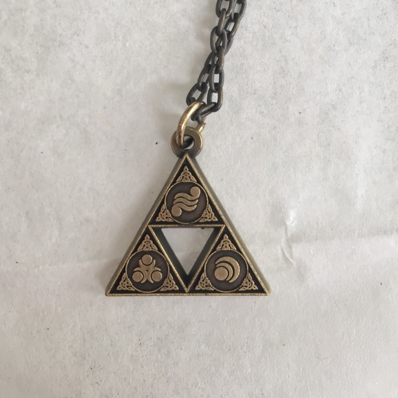 Zelda- tri force necklace