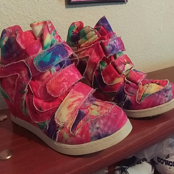 Steve Madden canvas wedged shoes - Picture 1 of 3
