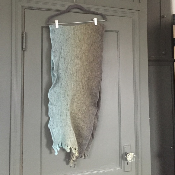 Ombré merino wool scarf from Ireland