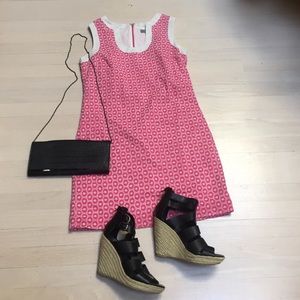 Pink and White Dress