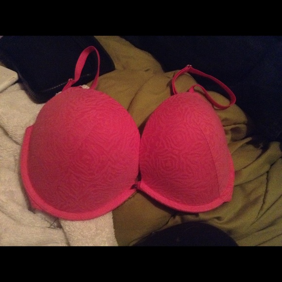 Pink Blackheart Bra