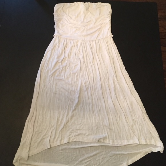 White High-Low Dress