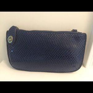 Joy Susan Faux Python Mini Cross Wristlet Clutch