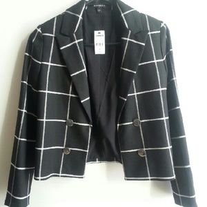 Black and white Express blazer