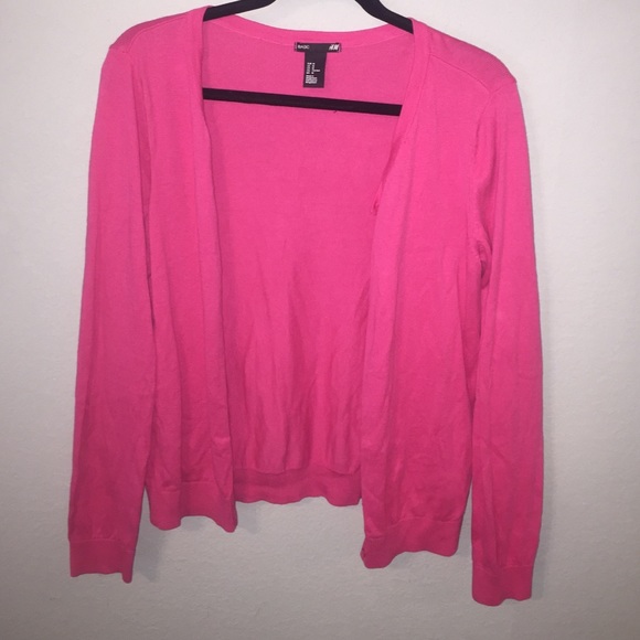 Hot pink cardigan