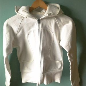 lululemon scuba hoodie WHITE