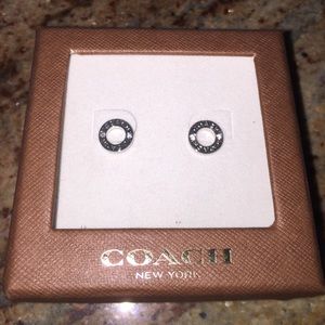 Coach Silver Stud Earrings