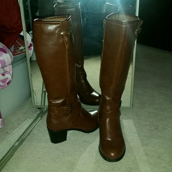 Tall Brown Riding Boots