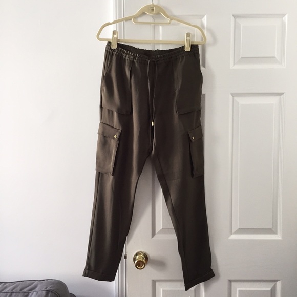 Olive utility pants