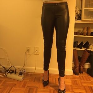 H&M Faux leather pants. Size 8.