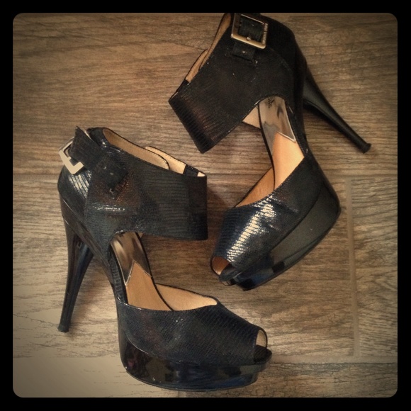 SOLD!! Michael Kors peep toe sandals stilettos