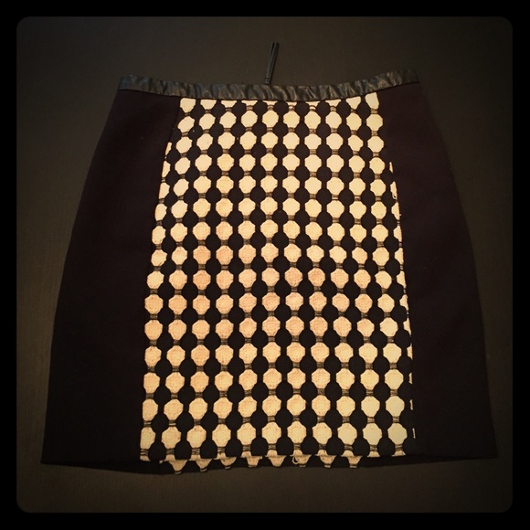 Black and Cream H&M Skirt