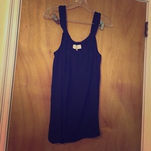 Black scoop neck blouse