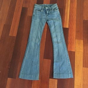 Free People mid-rise flared jeans