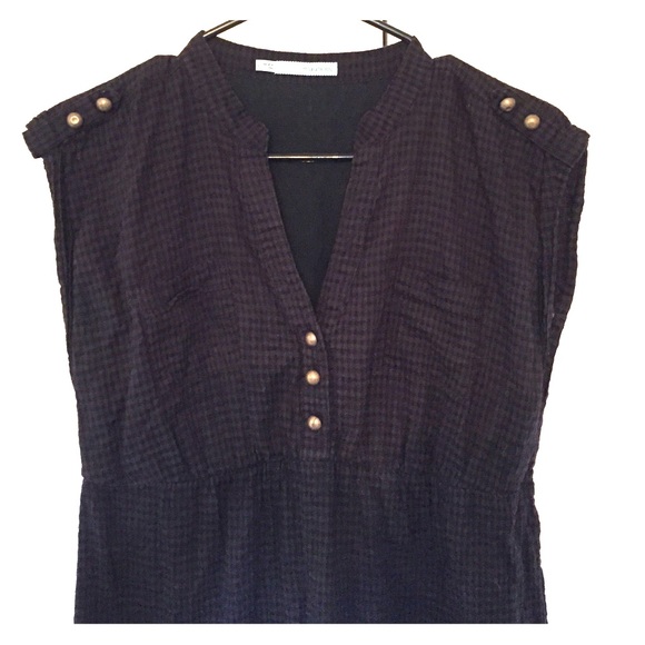 Black Gingham Grunge Dress