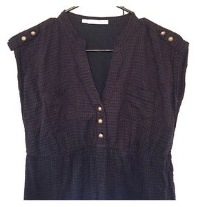 Black Gingham Grunge Dress