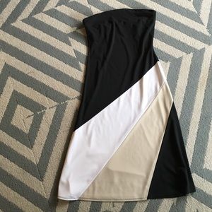 Strapless cocktail dress