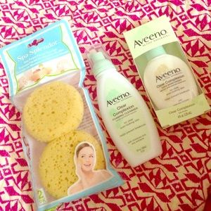 Aveeno foaming cleanser daily moisturizer n sponge