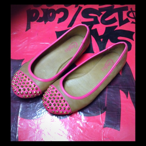 Pink Candies slip on flats