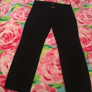 J Crew City Fit Straight/Skinny Black Pants Size 4