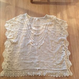 Crocheted top from Francesca's