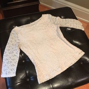 Ivory lace Banana Republic shirt