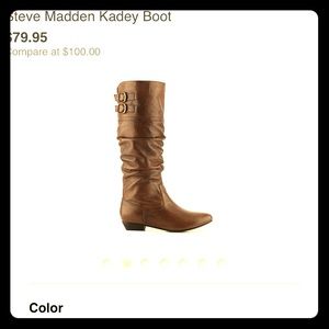 NEW! Steve Madden Cognac Wide Calf Boots!