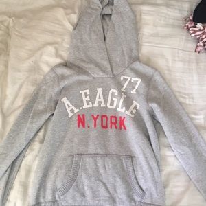 American eagle grey hoodie