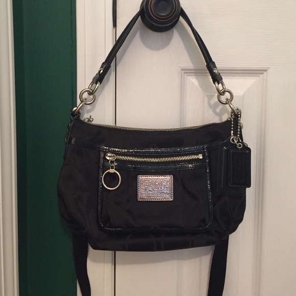 Coach Poppy Signature Sateen Groovy Bag Purse
