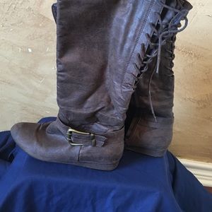Light brown calf boots