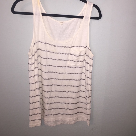 striped sequin tank