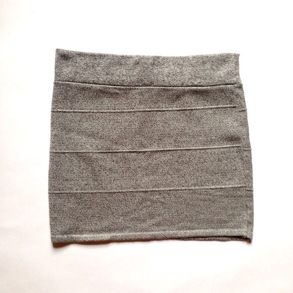 Grey Sweater Bodycon Skirt