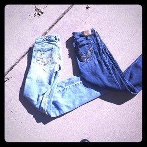 2 for 25$ hollister jeans size 3